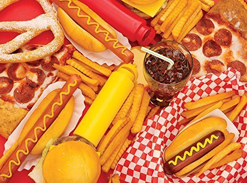 Yummy Puzzles - Fast Food Feast 1000 Piece Puzzle