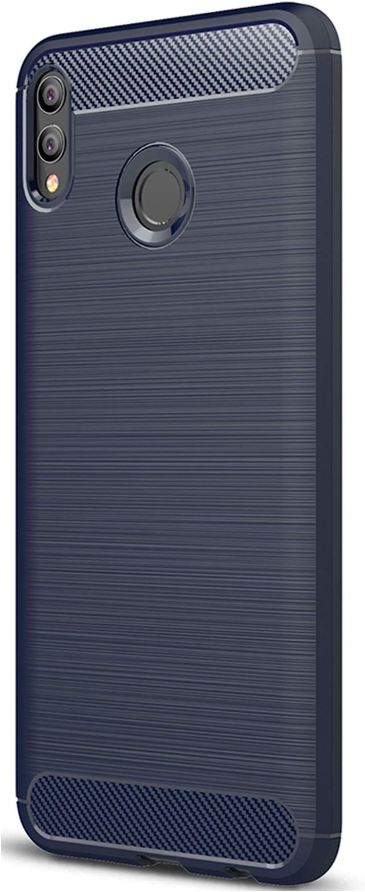 Xigua Huawei Honor 8X MAX Case, Ultra Light Slim Shockproof Carbon Fiber Carbon Fiber [Anti Slip] [Scratch Resistant] Protective Case Cover for Huawei Honor 8X MAX Protective Shell (Blue)