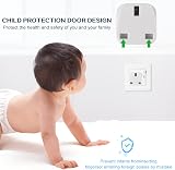 TENINYU 2 Pack UK to India Plug Adapter India Power Converter Grounded view 4