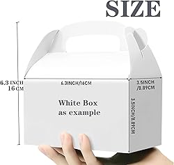 Oletx 30Pcs Dark Red Party Favor Gift Box, Gable