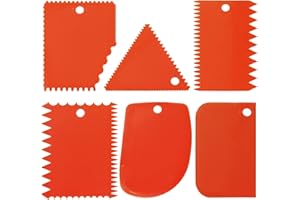 LRONG 6PCS Pottery Tools Plastic Clay Scraper Set Scraping Handle Carved Soft Clay Sculpture Knife Industrial Clay Scraper Sculpture Tool