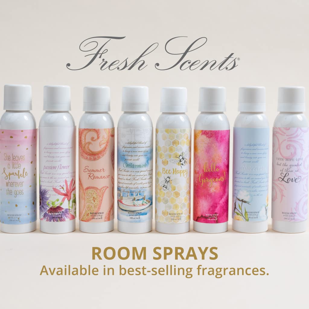 WILLOWBROOK | Fresh Scents Scented Non-Aerosol Room Spray | White Cotton | Air Freshener for Odor Elimination | Single, 6 oz | Long Lasting Home Fragrance