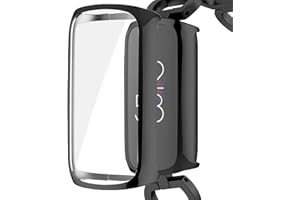 NINKI Compatible Fitbit Luxe Screen Protector Black Case,Anti-Schatches Full Coverage Soft TPU Cover Protector Bumper Case for Fitbit Luxe/Fitbit Luxe Special Edition Accessories(Black)