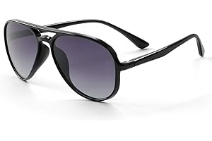 FONHCOO Kids Polarized Sunglasses for Girls Boys Aviator Toddler Sunglasses with Flexible Frame, UV400 Protection, Age 5-12