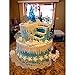 PuTwo 20 Counts Wedding Cake Decorating Frozen Cupcake Toppers Toothpicks, Sliver/Blue/Snow