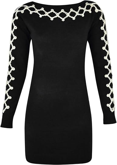 black long jumper dress