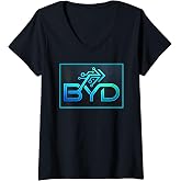 Women's BYD Tech Logo V-Neck T-Shirt