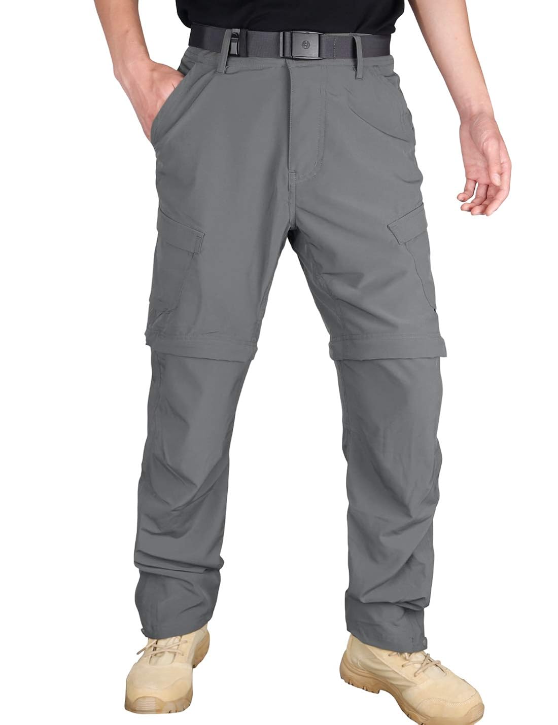 mens zip off cargo trousers