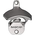 MAGCAP Outdoor Bottle Opener Wall Mounted - Style Magnetic Beer Bottle Opener that Catches Caps - Easy to Install and Incredi