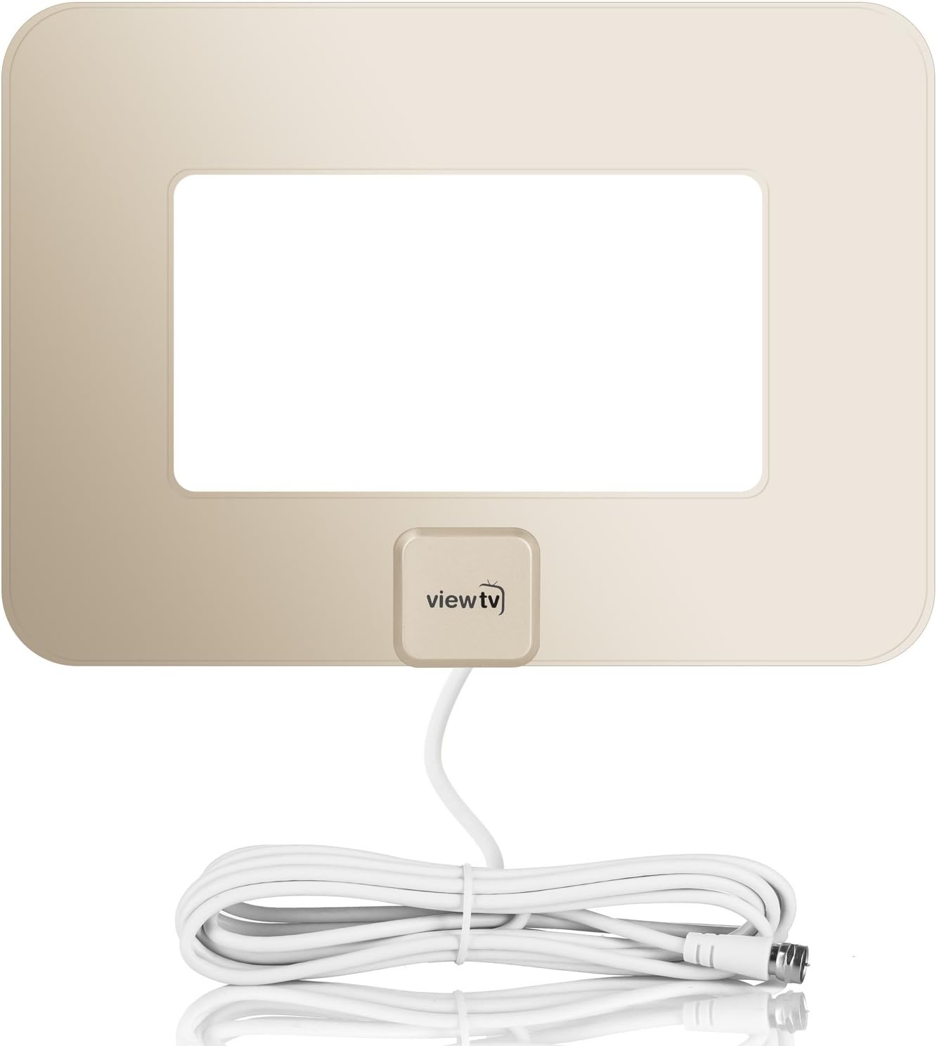 ViewTV VT-9047GE 80 Mile Range Flat Amplified HD Digital TV Antenna - Gold