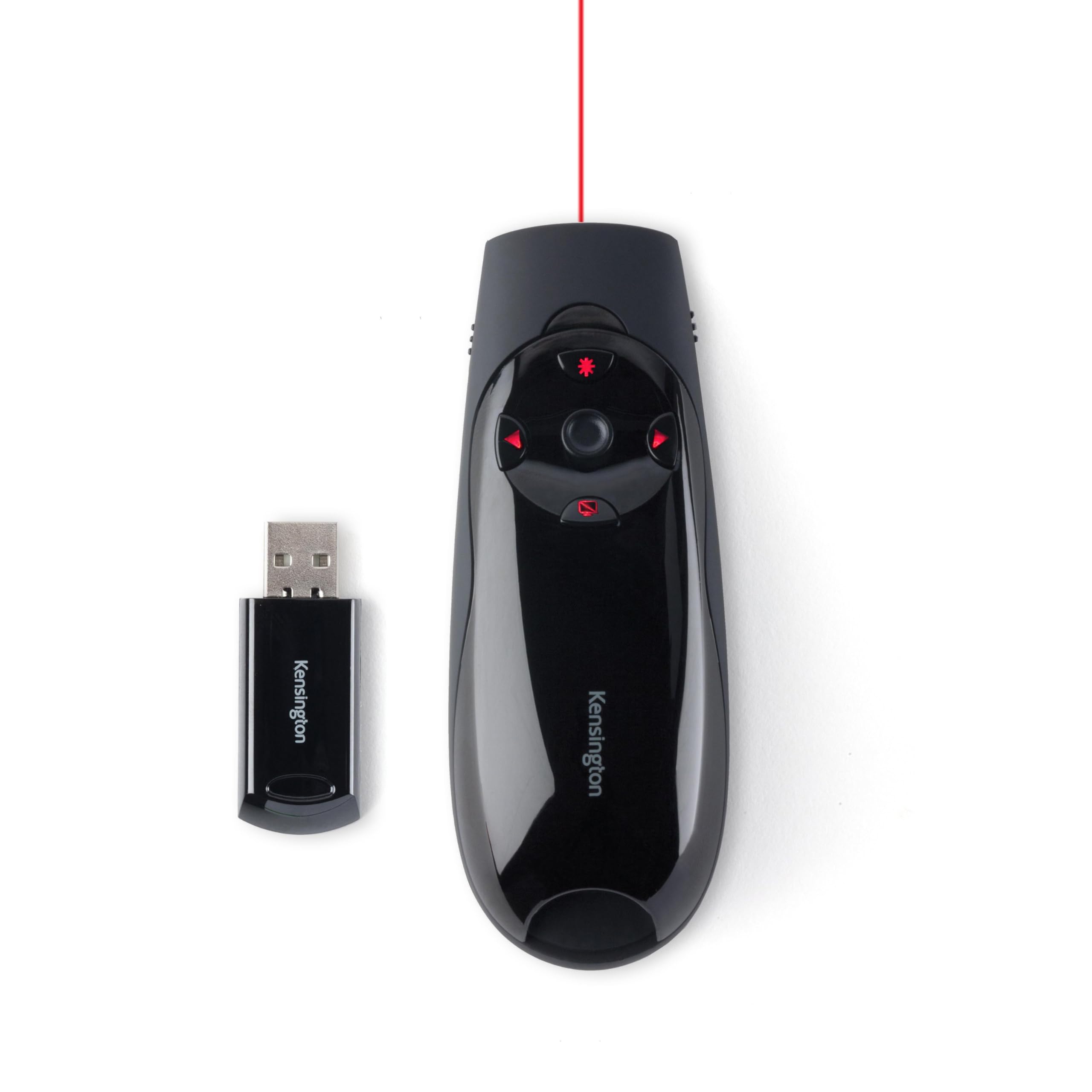 Kensington Presenter Expert - Wireless USB Presentation Clicker with Red Laser Pointer and Cursor Control, Compatible with Windows & macOS - 45 m Range (K72425EU)