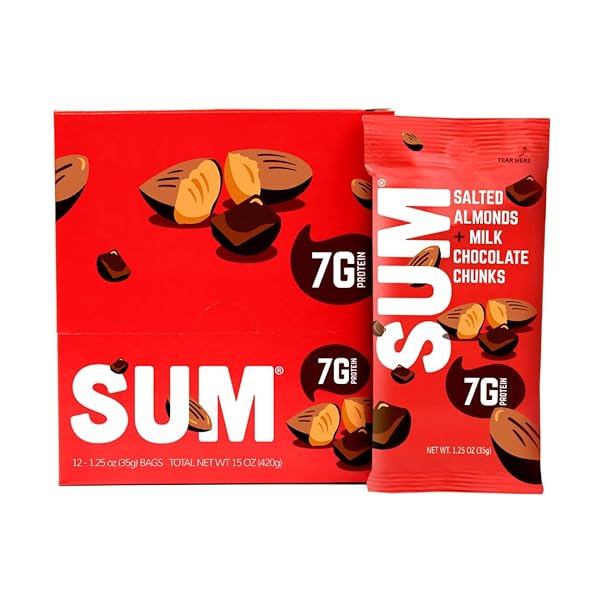 SUM SALTED ALMONDS WITH MILK CHOCOLATE CHUNKS SNACK...