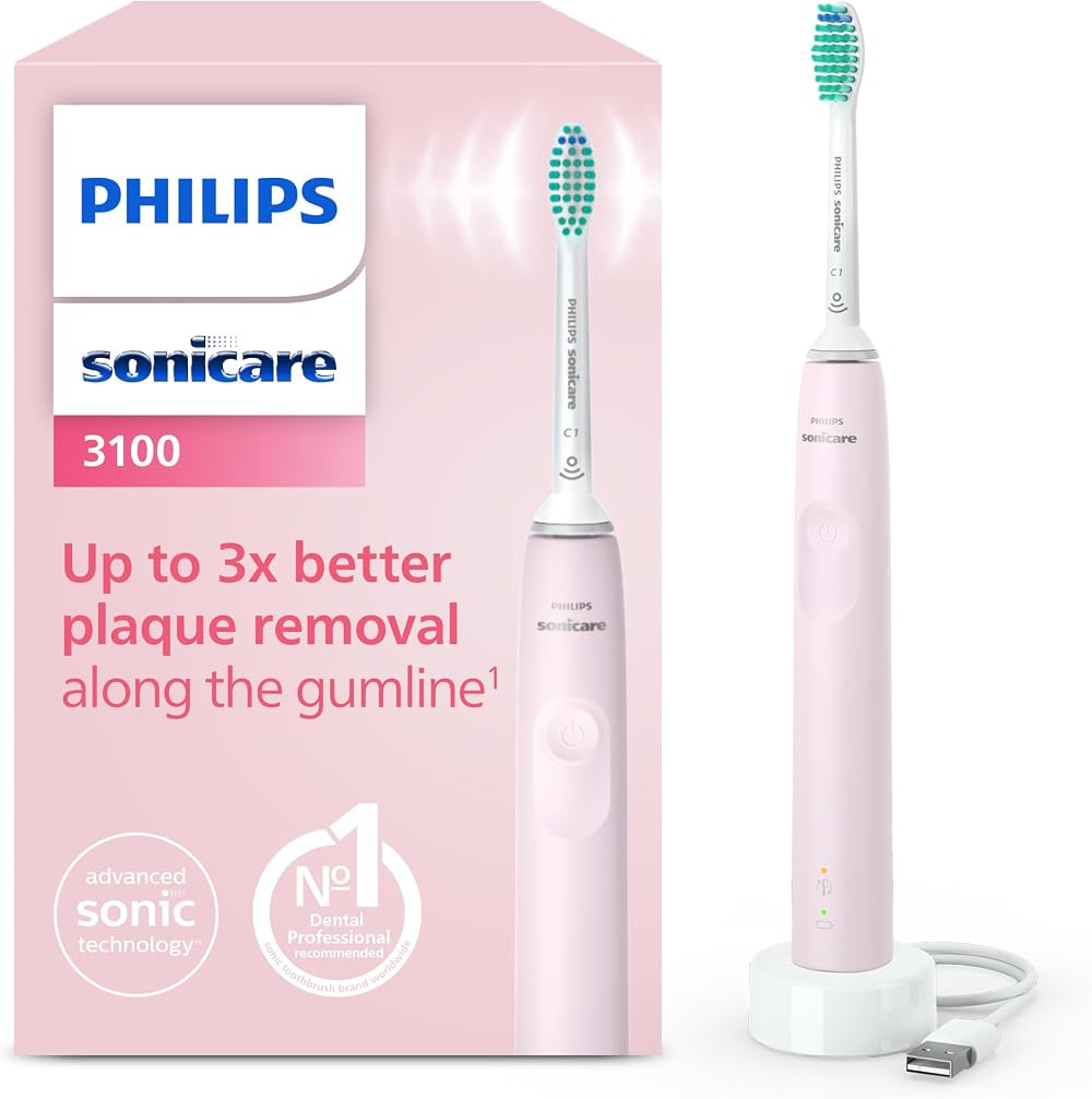Philips Sonicare 3100 Electric Toothbrush HX3671/11 Sugar Rose