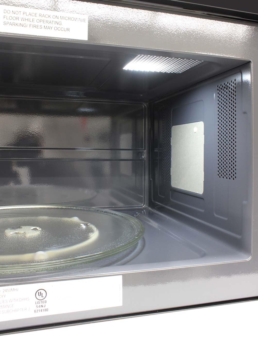 DUURA Elite DE161OTRSSS Microwave Oven Built-in 1000-Watts with 10 Power Levels Pre Settings and Express, Sensor and Speed Cooking and Silent Mode with Glass Turntable, 1.6 cu.ft, Metallic