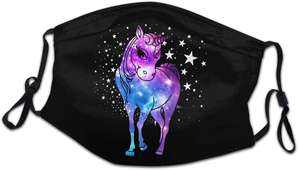 Unicorn Glitter Sparkle Rainbow Colorful Reusable Face Nose