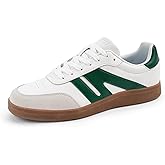 LUCKY STEP Men's Retro Fashion Sneakers Low Top Comfort Trainers Casual Lightweight Classic Walking Shoes