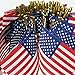 Hand Held American Flags on Sticks 60-Pack 4”x6” Made in USA, Sold by Vets, American Quality, Vivid Colors, Rain Proof, Kid-Safe Spear Top. Perfect for Parades, Scout Troops, Returning Servicemen