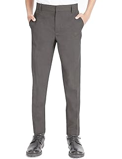 skinny fit school trousers black