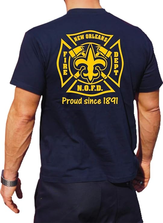 FEUER1 TShirt, New Orleans Fire Dept.Proud Since 1891" Amazon.fr