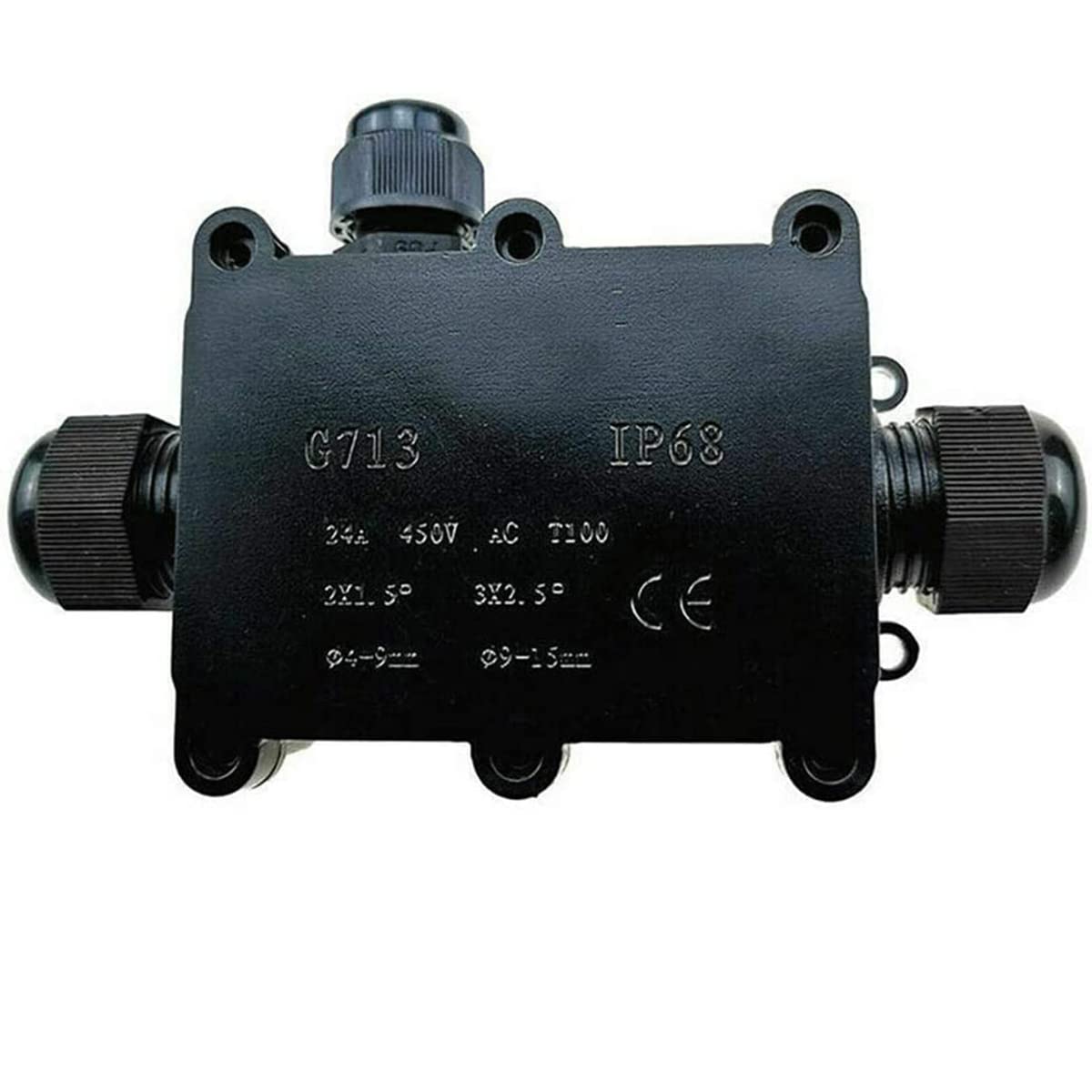 IP68 Junction Box Cable Connector 3 Way Electrical Waterproof Junction Box Cable Wire Connector