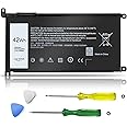 Ymawetia WDX0R Laptop Battery Replacement for Dell Inspiron 13 15 5000 7000 5570 7579 7573 7378 5567 5565 5379 5378 Latitude 