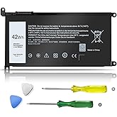 Ymawetia WDX0R Laptop Battery Replacement for Dell Inspiron 13 15 5000 7000 5570 7579 7573 7378 5567 5565 5379 5378 Latitude 