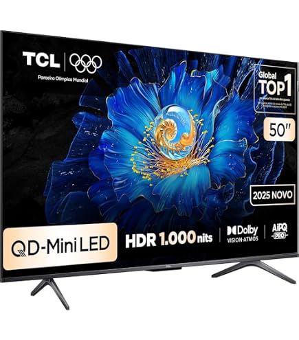 Smart TV TCL 98 Polegadas QLED 4K C655 WiFi Bluetooth Google TV