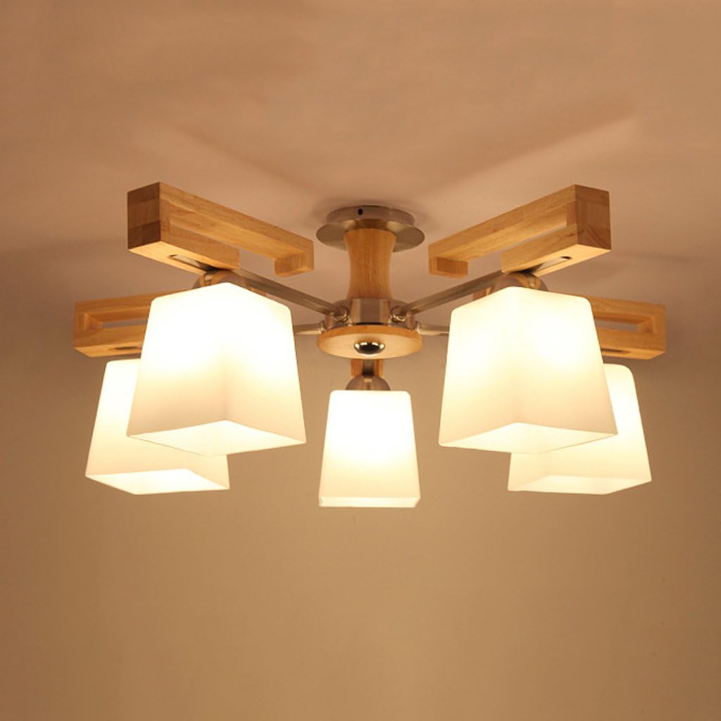 Drm Ceiling Chandeliers Lights Pendant Light With Lighting And Modern Wood Chandelier Solid Wood Living Room Lamp Ceiling Lamp Nordic Bedroom Light Warmth Study Room Lamp Room Lamp Japanese Wooden Lighting