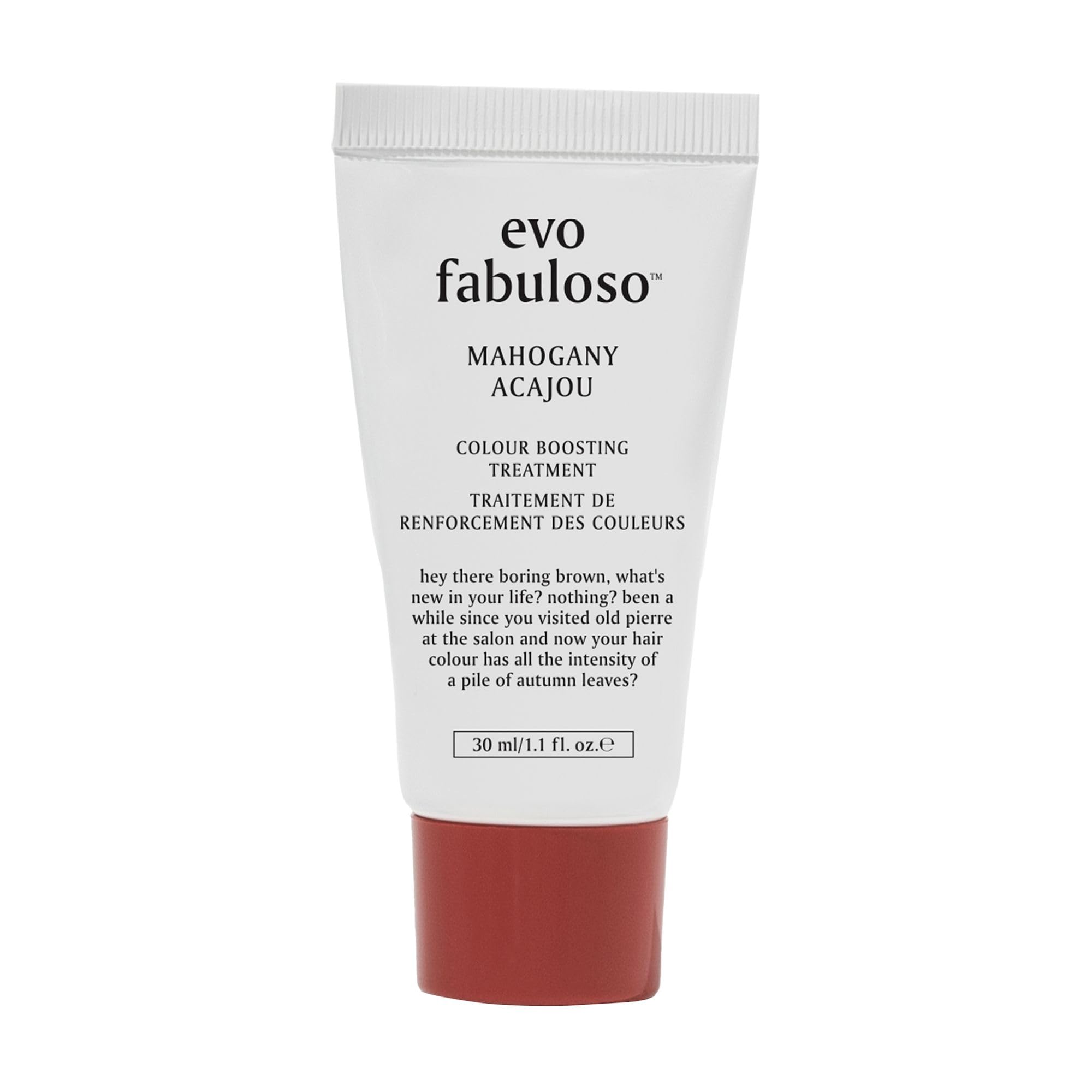 Evo Fabuloso Mahogany Colour Boosting Treatment - Colour Care Conditioner for Colour -Treated Hair - Helps Maintain Colour Depth, Tone & Shine, 30ml / 1.01fl.oz