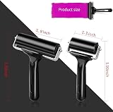 yiwoo 2 Pack Rubber Roller 2.2 & 4 Inch Brayer for Printmaking view 2