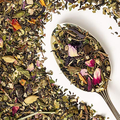 SLIM TEA - Abnehmen Schnell & Fettverbrenner - Grüner Tee lose, Mate, Ingwer, Löwenzahn, weiÃer Tee, Hibiscus, Schachtelhalm, Brennessel, Papaya, Kardamom - Antioxidantien - Natürliche Zutaten 100g – Bild 3