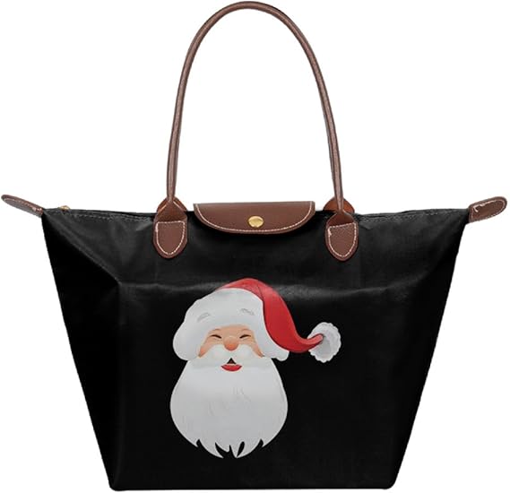 Amazon Co Jp Ama54 アマ54 クリスマス サンタ爺さん バッグ 餃子型 メイクアップバッグ スポーツジム 実用的 ブラック One Size 服 ファッション小物