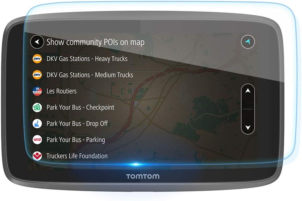 LFOTPP [2 Pack] Screen Protector Compatible with Tom T-om Car Sat Nav GO 620 6200 6250 6200, Tempered Glass Protection Film