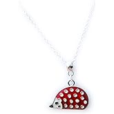 Hedgehog Pendant Charm Silver Plated Necklace for Women Girls