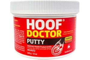 Hoof Doctor Putty - White Line | Wall Separations | Old Nail Holes | Thrush - 100% All-Natural Hoof Care Product - Birch Bark