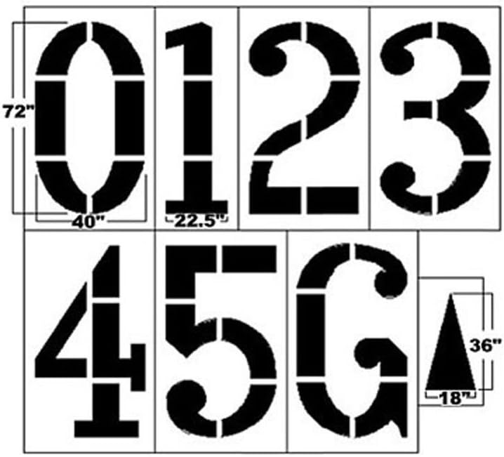 6` Football Field Stencil Kit - 1/16"