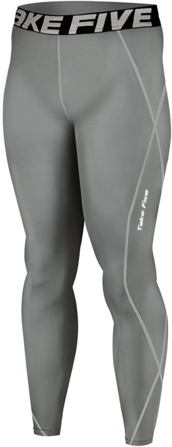 Amazon.com: New 019 Take Five Skin Tights Compression Leggings Base Layer Grey Running Pants 