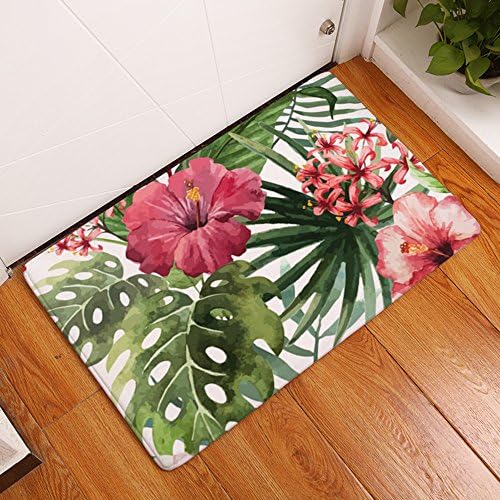 Victoriay Tropical Plant Bedroom Living Room Restaurant Kitchen Bathroom Non-slip PVC Mats Carpet