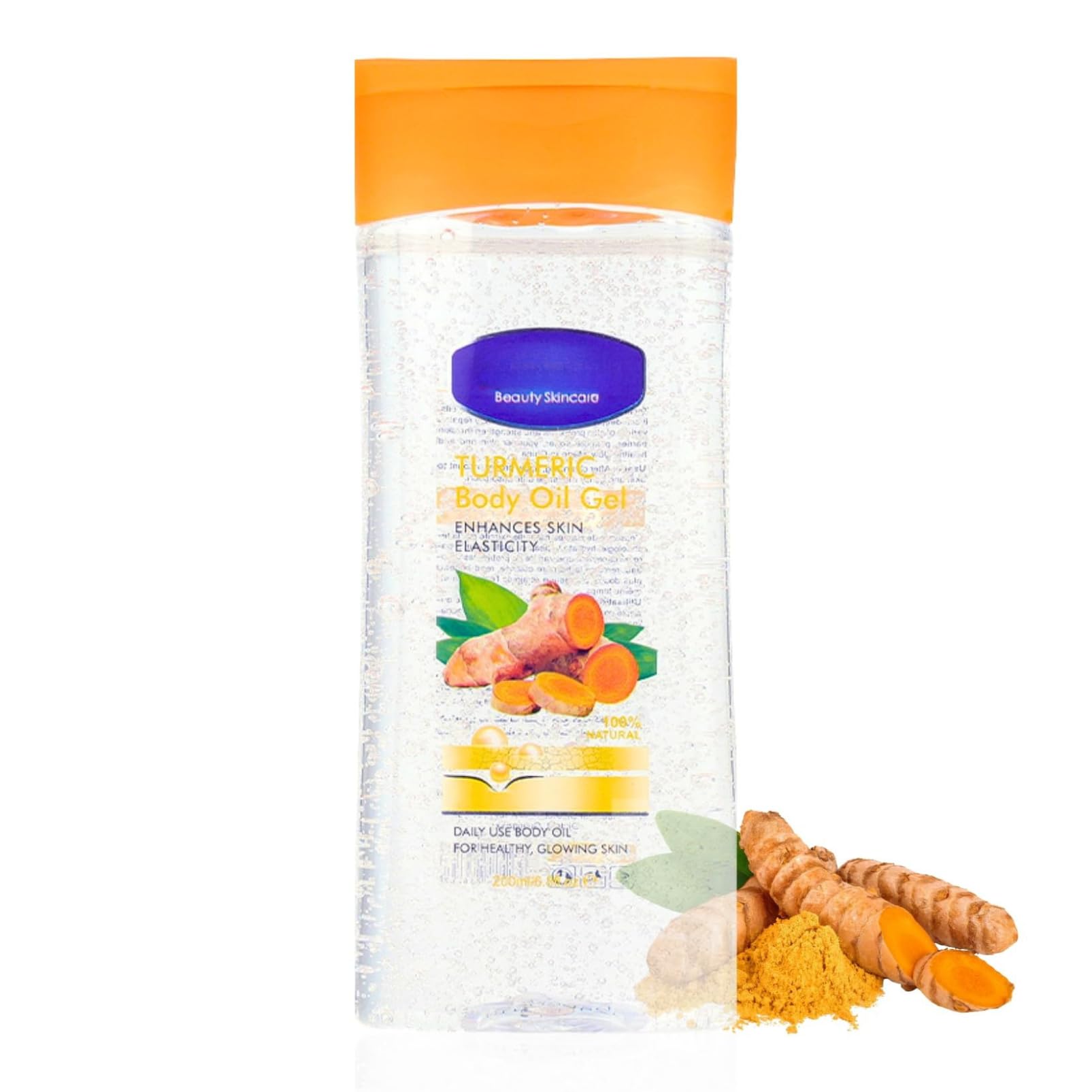 Turmeric Massage Oil - Turmeric Essential Oils for Remover Dark Spots - Relaxing Body Oil Gel for Face&Body - Body Moisturiser for Dry Skin - Glowing,Enhance Skin Elasticity & Absorbed