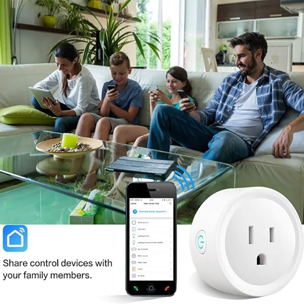 LNLN Smart Plug WiFi Socket Interruptor Remoto Timer Plug Smart Socket Control De Aplicaciones MViles Control De Voz Compatible Alexa Y Echo Y Google Home E IftttUS