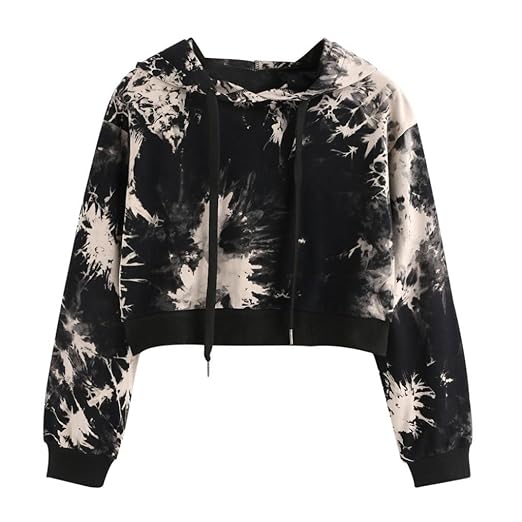 Amlaiworld Sweatshirts Herbst Frauen bunt Kapuzenpulli Damen warm Sweatshirt Sport Bluse Mode Pullover kurz bauchfrei Tops