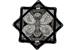 ZEEKIO Mougee Mini Star Flow Star - 20" Diameter - Smaller Size for Smaller Hands and Easier Spinning (Metamothosis - Two Sided - kuwalaburr)