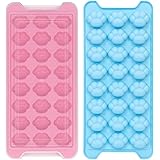Homelove Ice Cube Trays, 2 Pack Silicone Cat Paw Ice Tray with Removable Lid Easy-Release Flexible Ice Cube Molds for Freezer