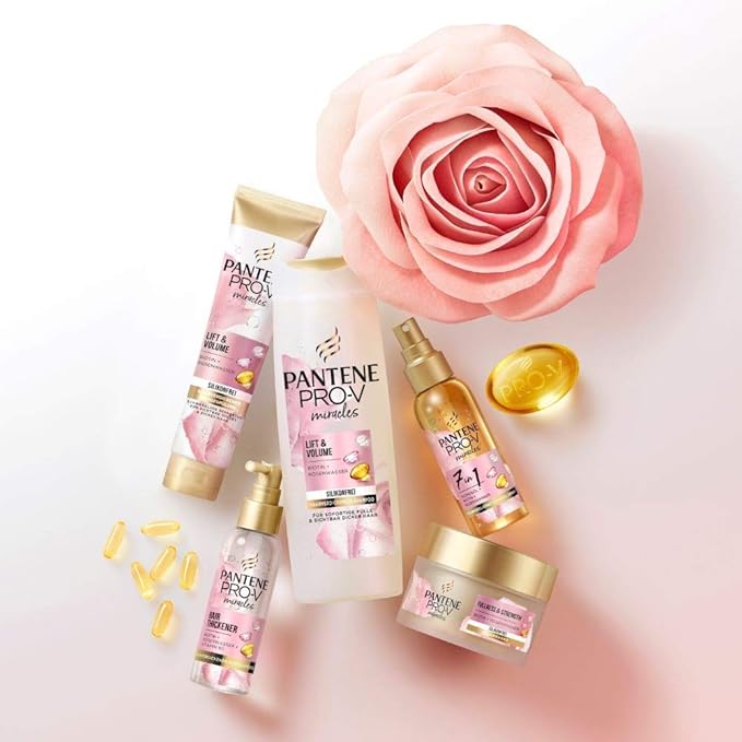 Pantene Pro V Miracles Lift Volume Siliconenvrije Shampoo 250 Ml Biotine Rozenwater Schoonheid Haarverzorging Shampoo Dames Shampoo Zonder Siliconen Volume Dik Haar Lang Haar Amazon Nl