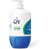 QV Cream with 10% Glycerin (500g) Rich Protective Moisturiser for Sensitive Dry Skin Fragrance Free Noncomedogenic Body Cream Hydrating Skin Care for Eczema Psoriasis Dermatitis Pump Dispenser Bottle