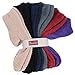 Burklett Adult Men's Thick Warm Indoor Anti-skid Winter Slipper Socks 6 Pairs, Black/Khaki/Grey/Navy/Burgundy/Dk. Purple, Women's Size 7-10 / Men's Size 5.5-8.5