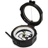 Military Style Pocket Compass with Sundial, Folding Lens &amp; Directional Navigation Instrument &ndash; Nautical Decorative Compass for Collectors