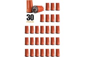 COLOER 30 Pcs Landscape Lights Wire Connectors with Dielectric Grease,Electrical End Caps for Min #22/Max #12 Gauge Wire,Waterproof Cable Nut for Building Application Connect,Wet Location, etc