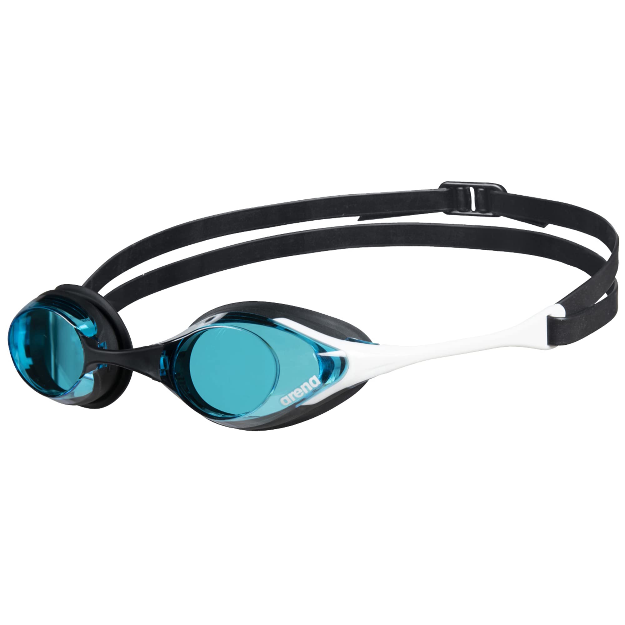Arena Cobra Original Swipe Unisex Adult Racing Swimming Goggles, Swimming Pool Goggles with UV Protection Anti-Fog Lenses, 4 Interchangeable Nose Bridges