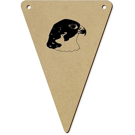 Azeeda 5x 140mm Falco Pellegrino Bandiere Di Stamina In